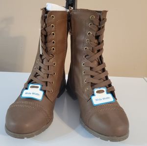 NWT women's memory foam combat boots size 7.5